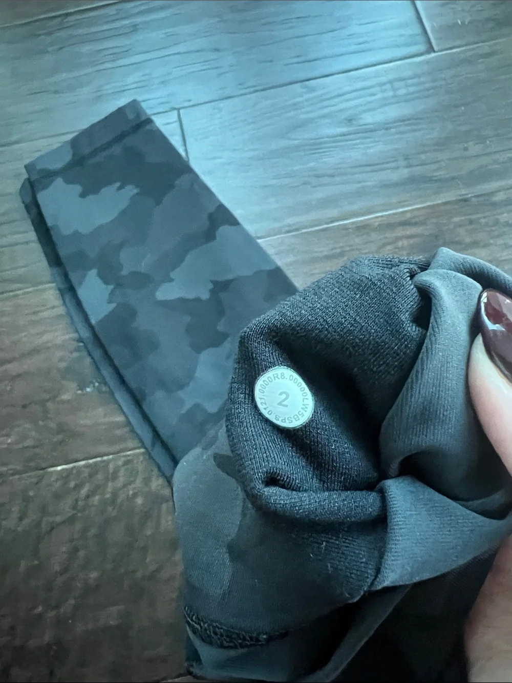 lululemon wunder under 25” black camo leggings